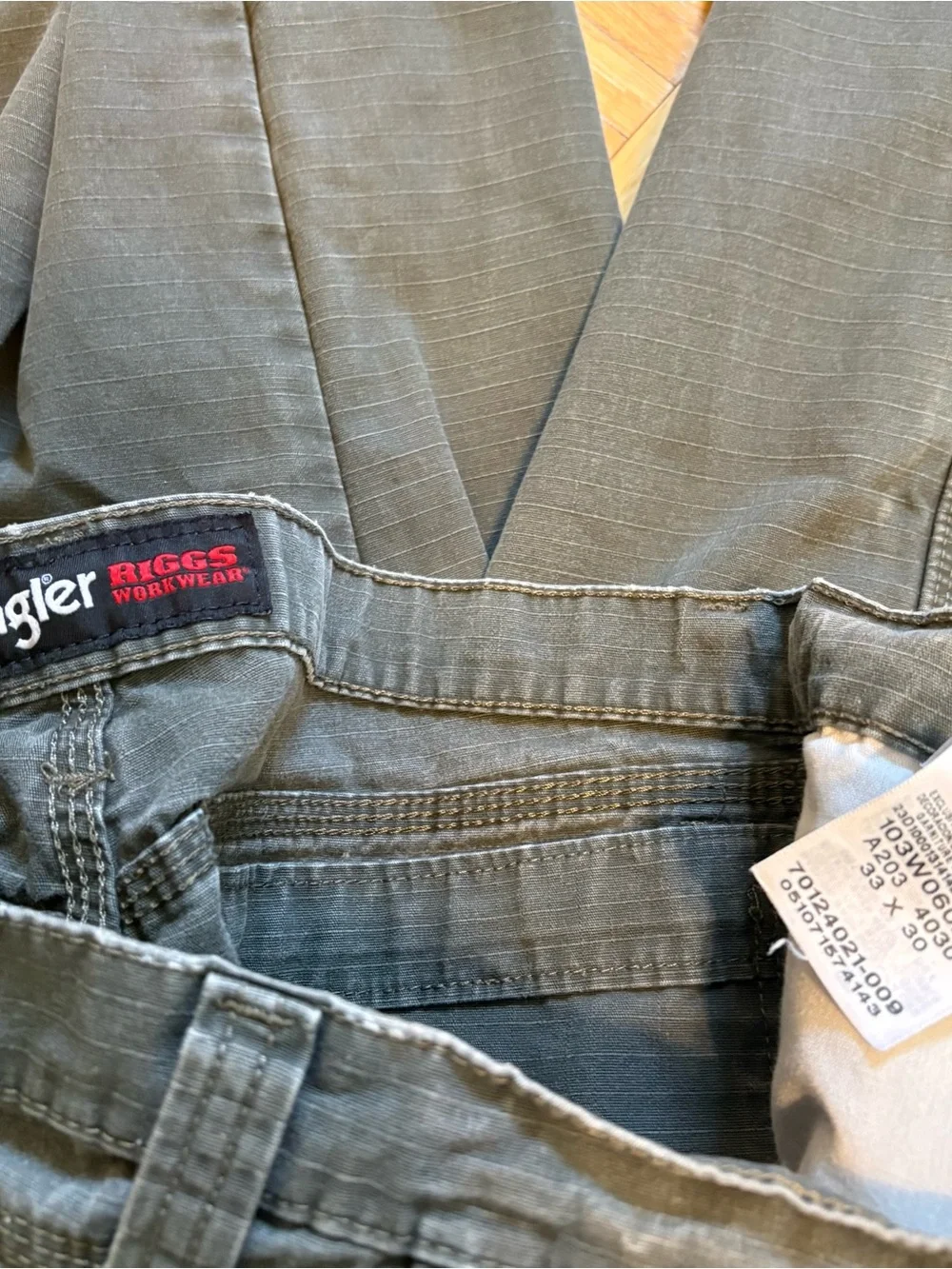 Vintage Wrangler Riggs Double Knee Cargo Ranger Jeans